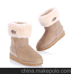 厂家直销 冬季新款韩版雪地靴羊皮毛一体高端大气上档次货源足